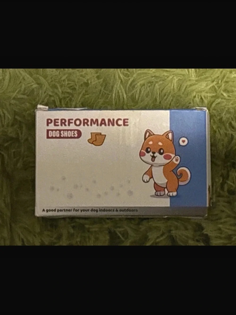 Performance Dog Shoes Box - Blue & White